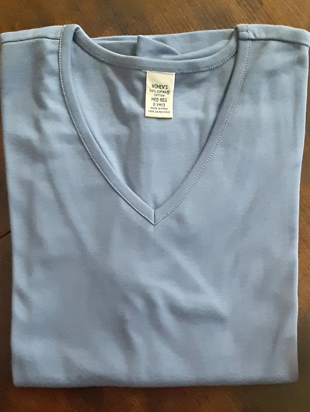 Pick 1: Women's Supima Cotton Tee, Long-Sleeve V-neck - Picture 8 of 16
